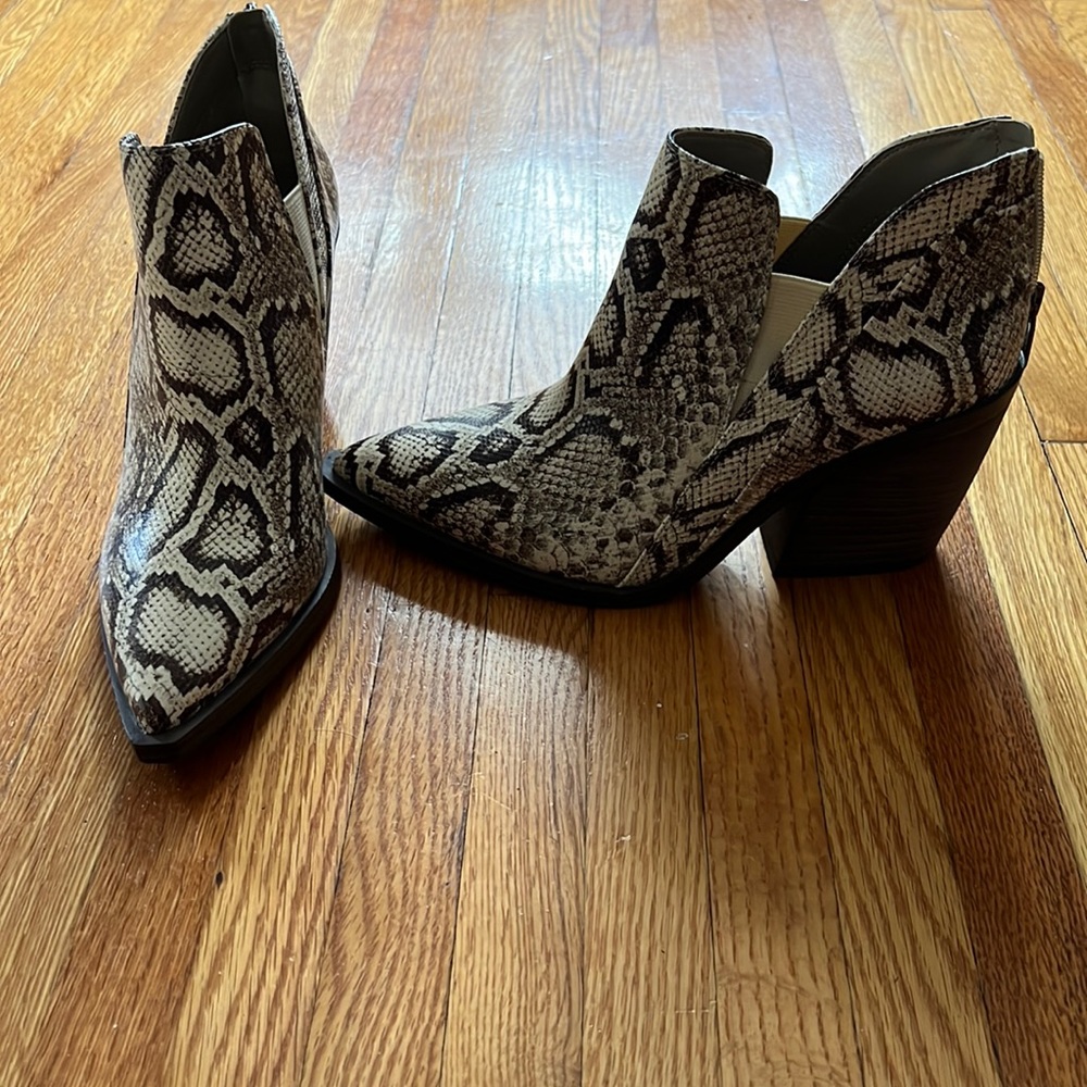 Women’s Vince Camuto snake bootie